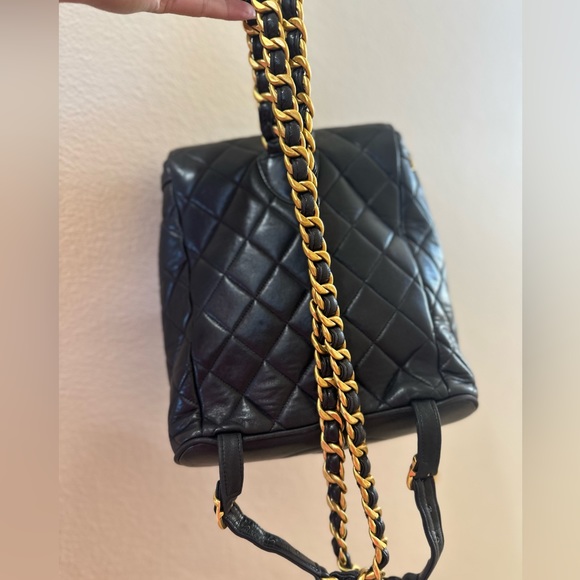 SOLD Chanel Duma Backpack Black Vintage - Picture 6 of 16